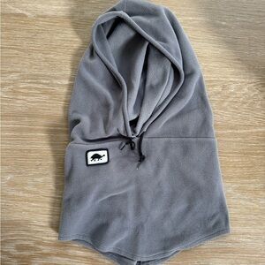 Turtle Fur men’s Kyle gray Overhood fleece hood snowboard skiing cold weather